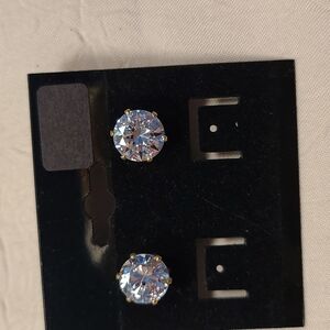 Cubic Zirconia Pierced Earrings
